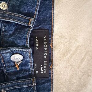 Veronica Beard Wide Leg Dark Jeans